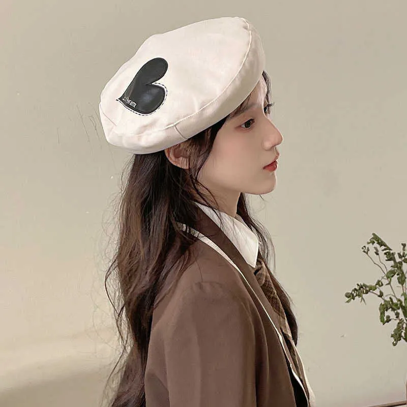 Berets women's autumn and winter popular cute painter hat Japan Vintage Beret gorilla Hombre G220612