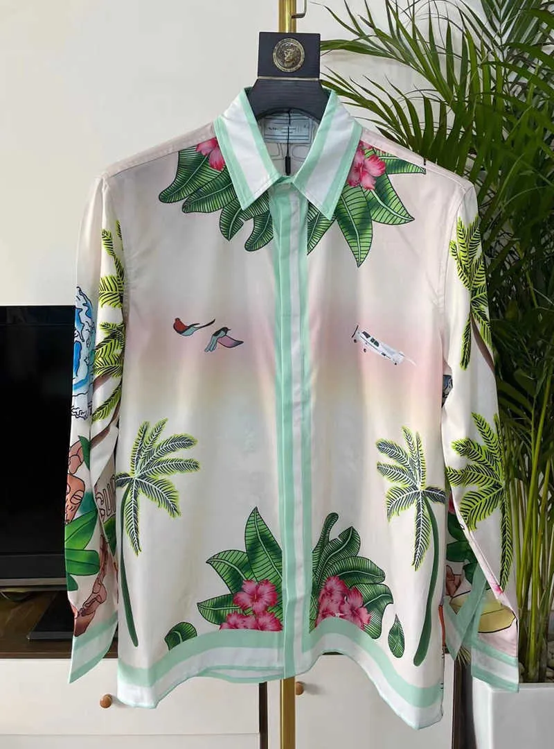 Casa Mens Shirts Casablanca Designer Shirt Women's Top