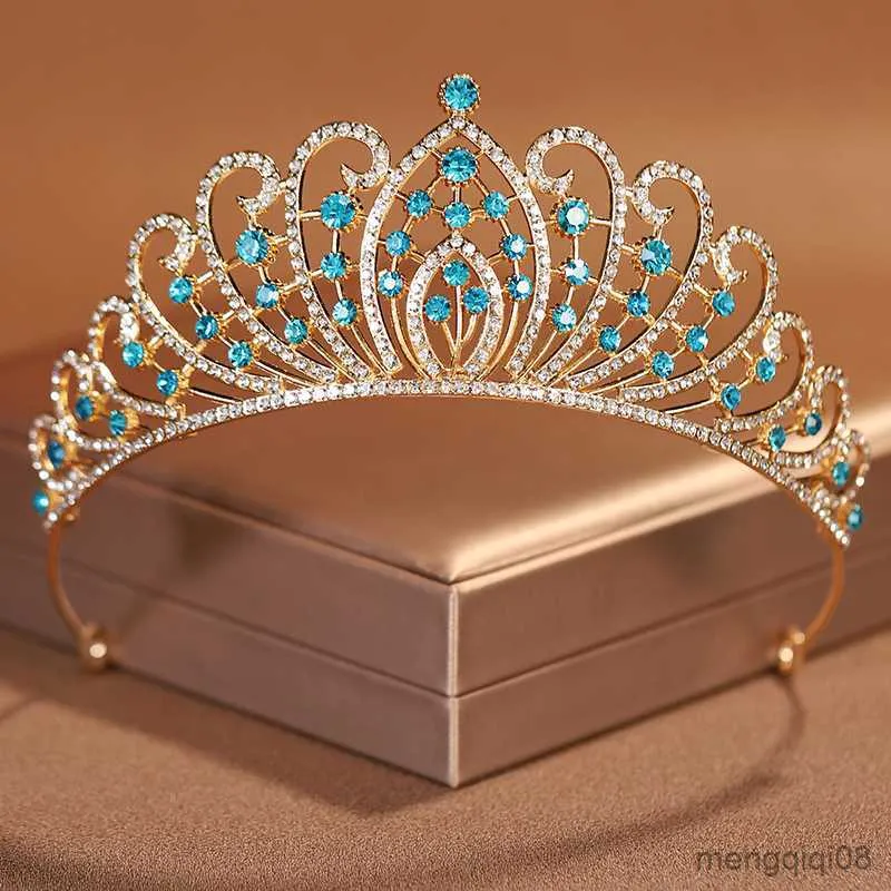 Bijoux de cheveux de mariage diadèmes de luxe colorés classiques mariée pour femmes et filles R230612