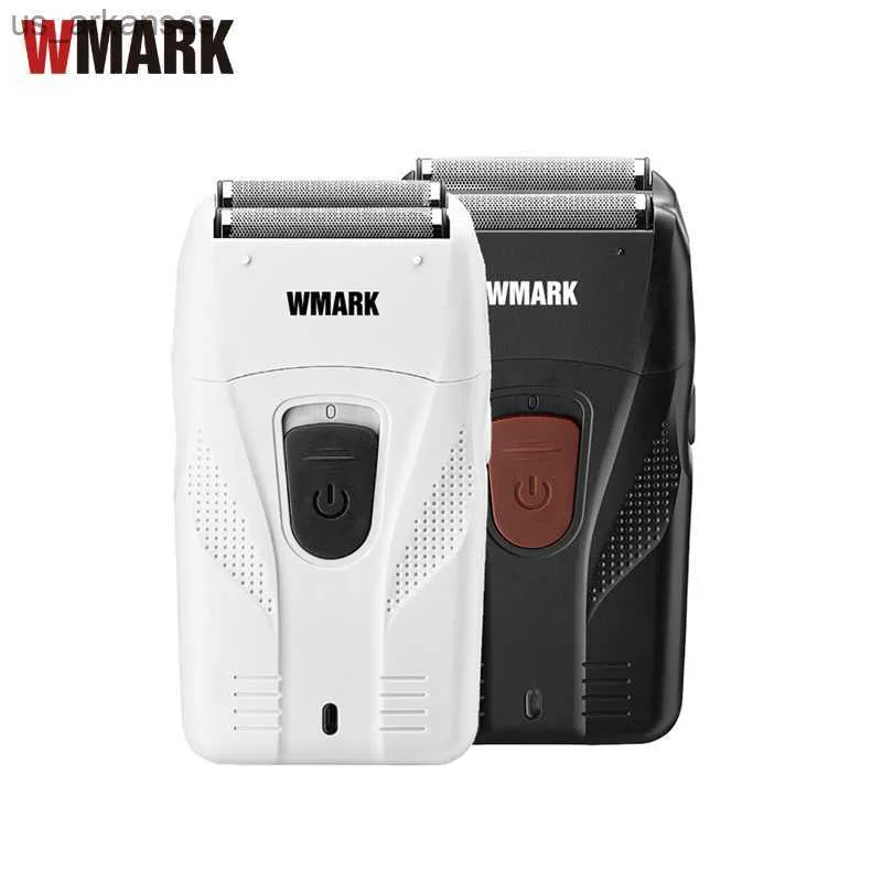 WMARK NG-987 987T barbeador modelador elétrico barbeador de barba USB barbeador elétrico para máquina de barbear de cabeça de óleo push white L230523