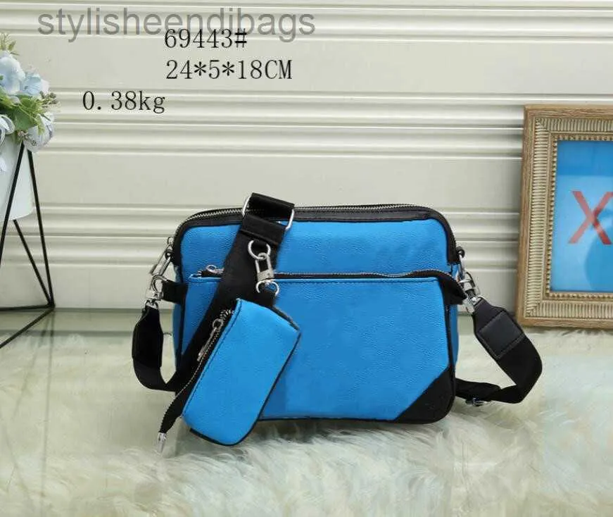 Stylisheendibags klassisk designer New Yunduo Fashion Men Messenger Bags Cross Body Bag School Bookbag Shoulder Handbags Man Purse Hot Sell 69443#24*5*18cm