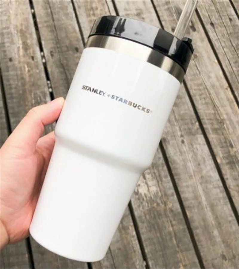 Starbucks and  mug co-branded 30oz Tumbler stainless steel straw vehicle-mounted American cup large-capacity desktop cup office 0612