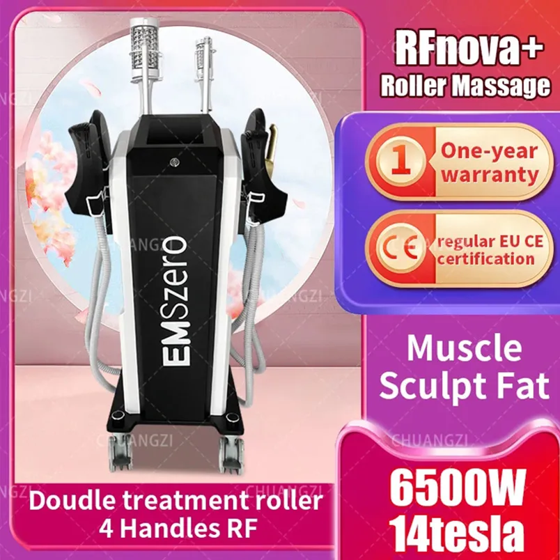 Prepare-se para transformar seu corpo com o EMSzero Neo Sculpt:14 Tesla 6500W Treinamento muscular avançado e funcionalidade de RF