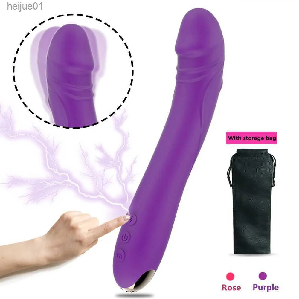 Masturbación femenina Dildos Vibrador para mujeres Potente punto G suave Vagina Vibrador Estimulador de clítoris Juguetes sexuales para adultos 18 L230518