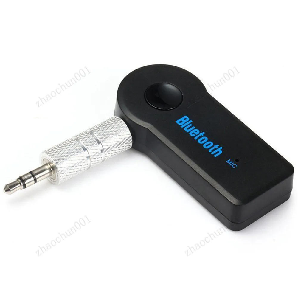 Gerçek Stereo 3.5mm Akış Bluetooth Ses Müzik Alıcı Araba Kiti Stereo BT 3.0 Taşınabilir Adaptör Otomatik Aux Aux A2DP Handsfree Phone Mp3