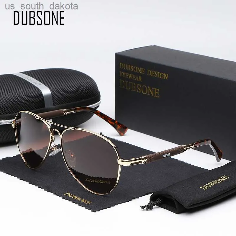 DUBSONE 2021 nouvelle tendance qualité alliage de titane hommes lunettes de soleil polarisées lunettes de soleil femmes pilote miroir lunettes Oculos de sol L230523