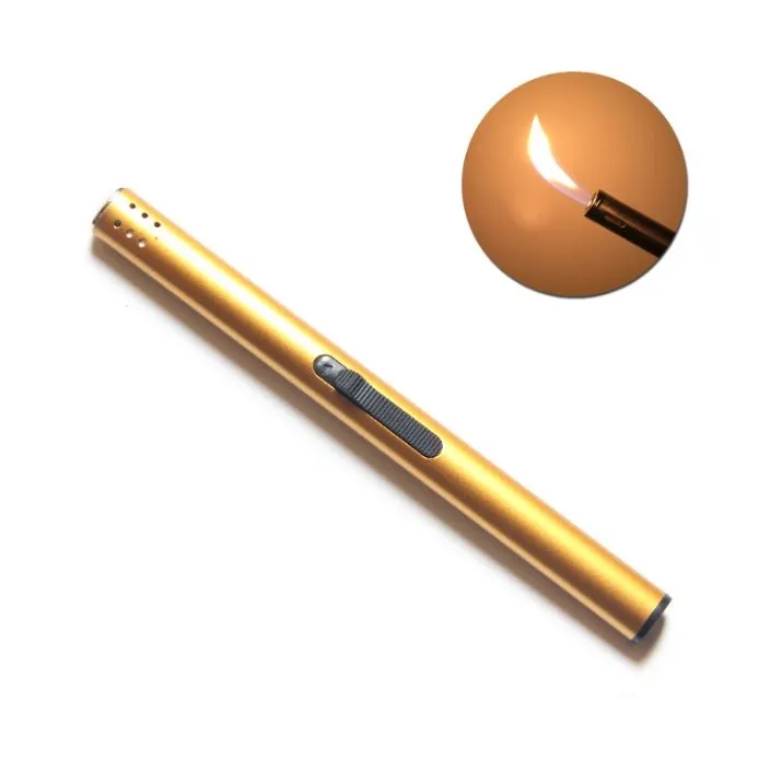 New BBQ Candle Lighter Metal Gas Lighters Long Kitchen Gun Windproof Lighters for Fireplace Novelty Gadget