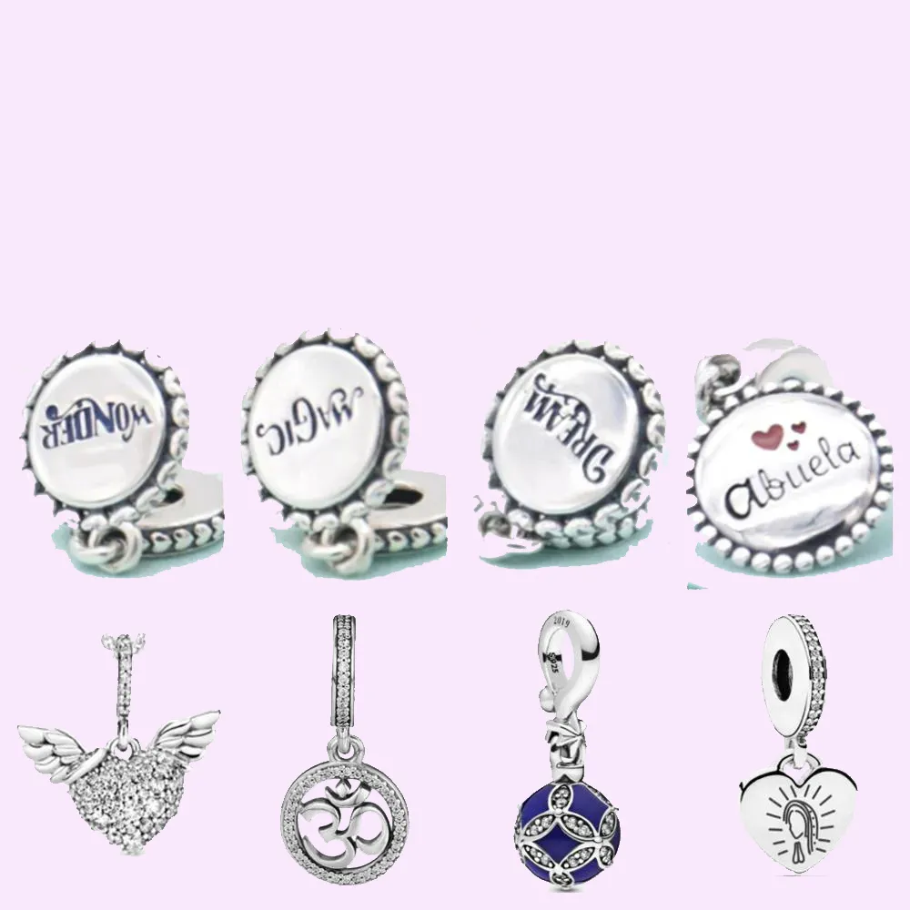 925 sterling silver charms for jewelry making for pandora beads t Pendant Magic Academy Series Pendant Jewelry with Original Engraving charm