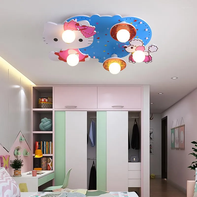 Chandeliers Led Art Chandelier Children's Room Pendant Lamp Ceiling Light Bedroom Decor Indoor Kids Living Decoration