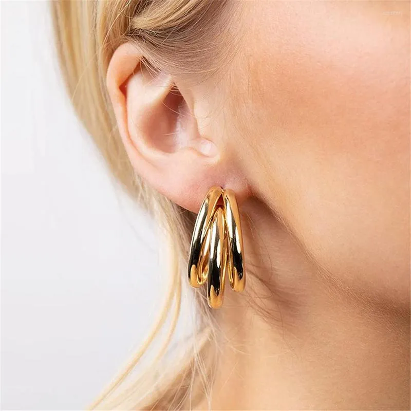 DHgate.com:Gold Hoop Earrings for Women - Korean Kpop Style