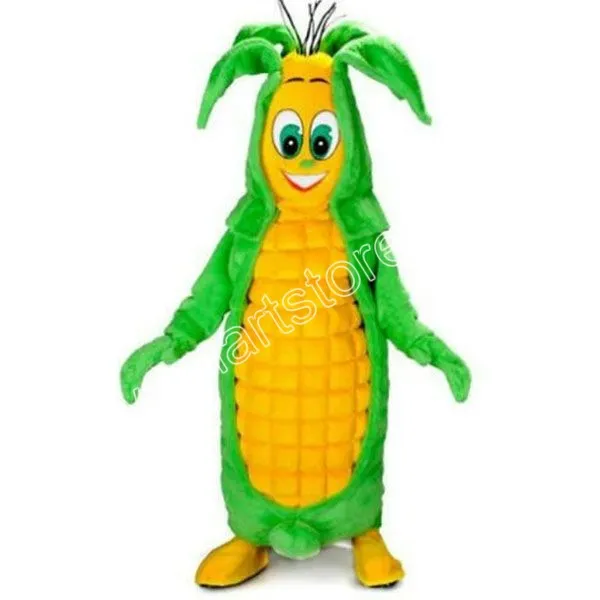 Haute qualité savoureux maïs mascotte Costume carnaval unisexe adultes tenue adultes taille noël fête d'anniversaire en plein air habiller accessoires de déguisement