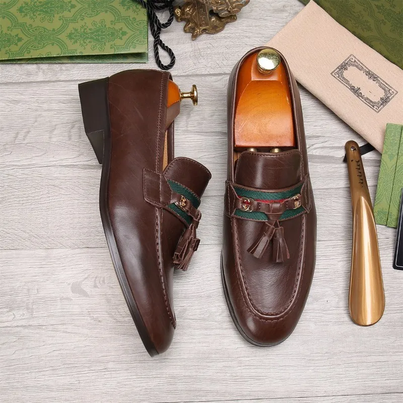 Mens Genuine Leather Dress Shoes Classic Oxford Style