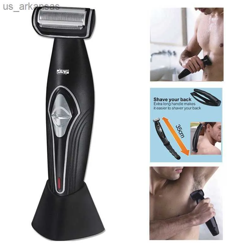 Máquina de barbear para costas, barbeador elétrico, aparador de barba, aparador de barba para homens, masculino, barbeador elétrico, cuidado facial, cuidado facial L230523