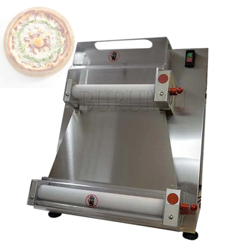 Máquina de prensado de masa de pizza, modelo comercial 40, rodillo de masa automático, laminadora de tortilla, prensadora de pizza eléctrica
