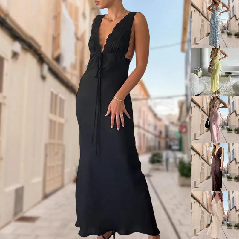 Floral Printed Slim Fit Maxi Dress for Women