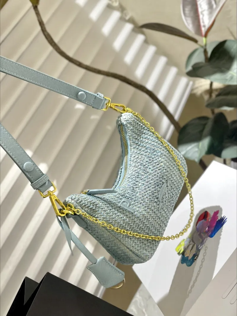 Spacious Woven Beach Hobo Straw Shoulder Bag With Vegetable Basket