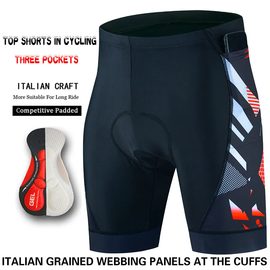 Lycra cycling shorts with pockets sale