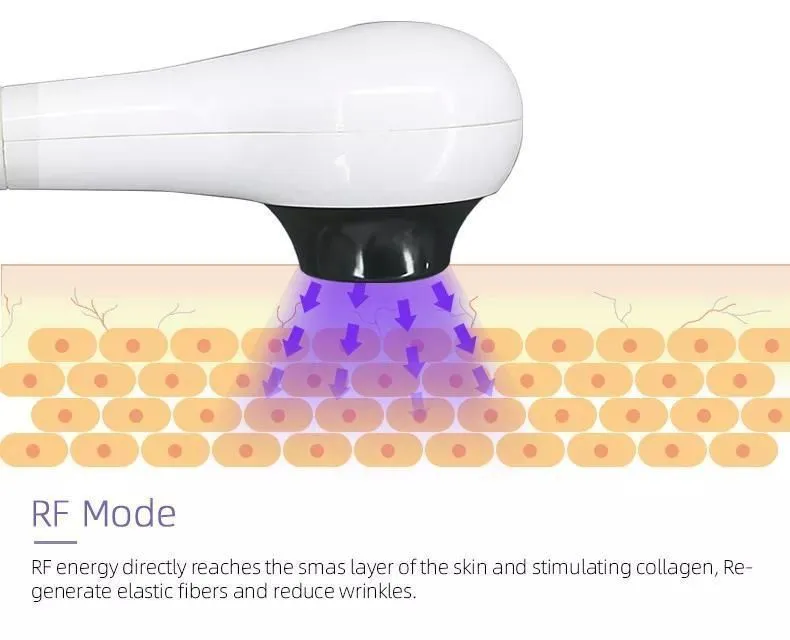 Cooling face vacuum and radio frequency 2 in 1 skin care and face lifting