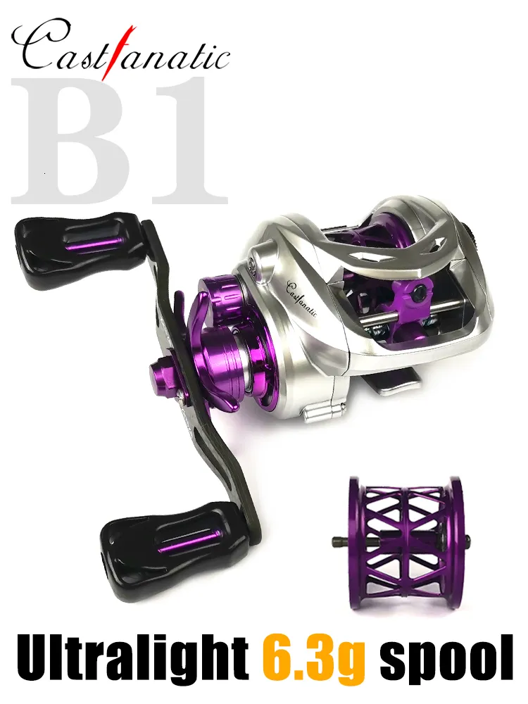 Baitcasting Reels CASTFANATIC B1 BFS Reel 158g Vissen Ultralight 6.3g Spool Bait Casting Coil Voor Crappie forel Bass 230613