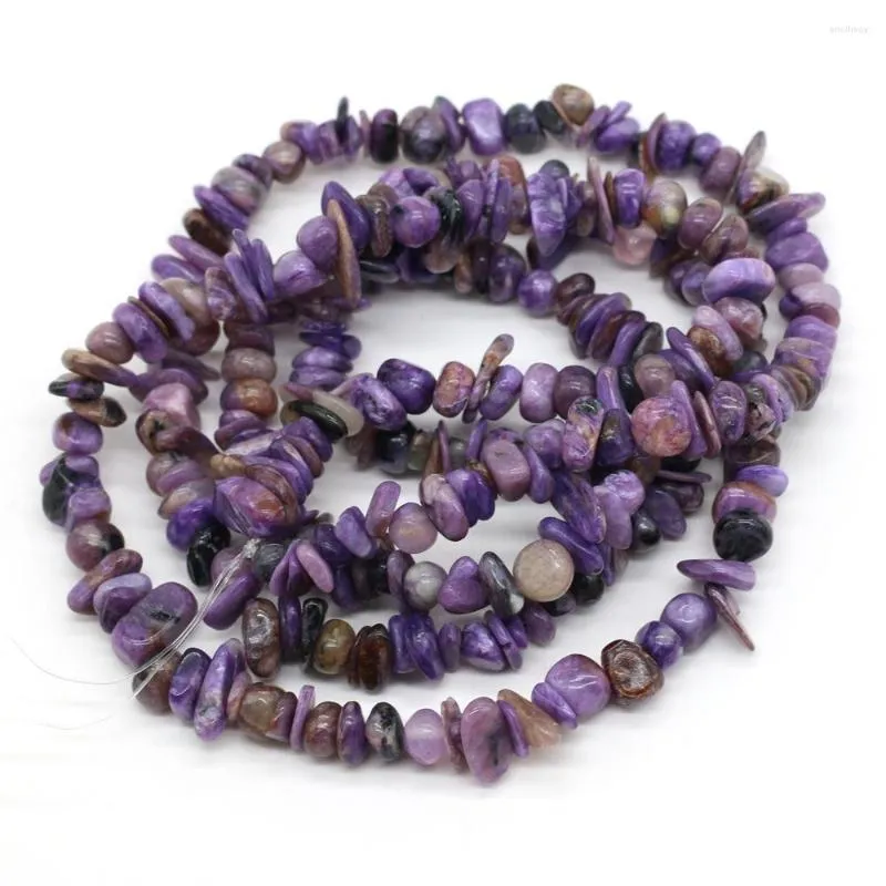 Beads High Quality Chip Shape Beaded Natural Purple Dragon Quartz Loose Spaced For Jewelry Making DIY Necklace Accessories 5-8mm