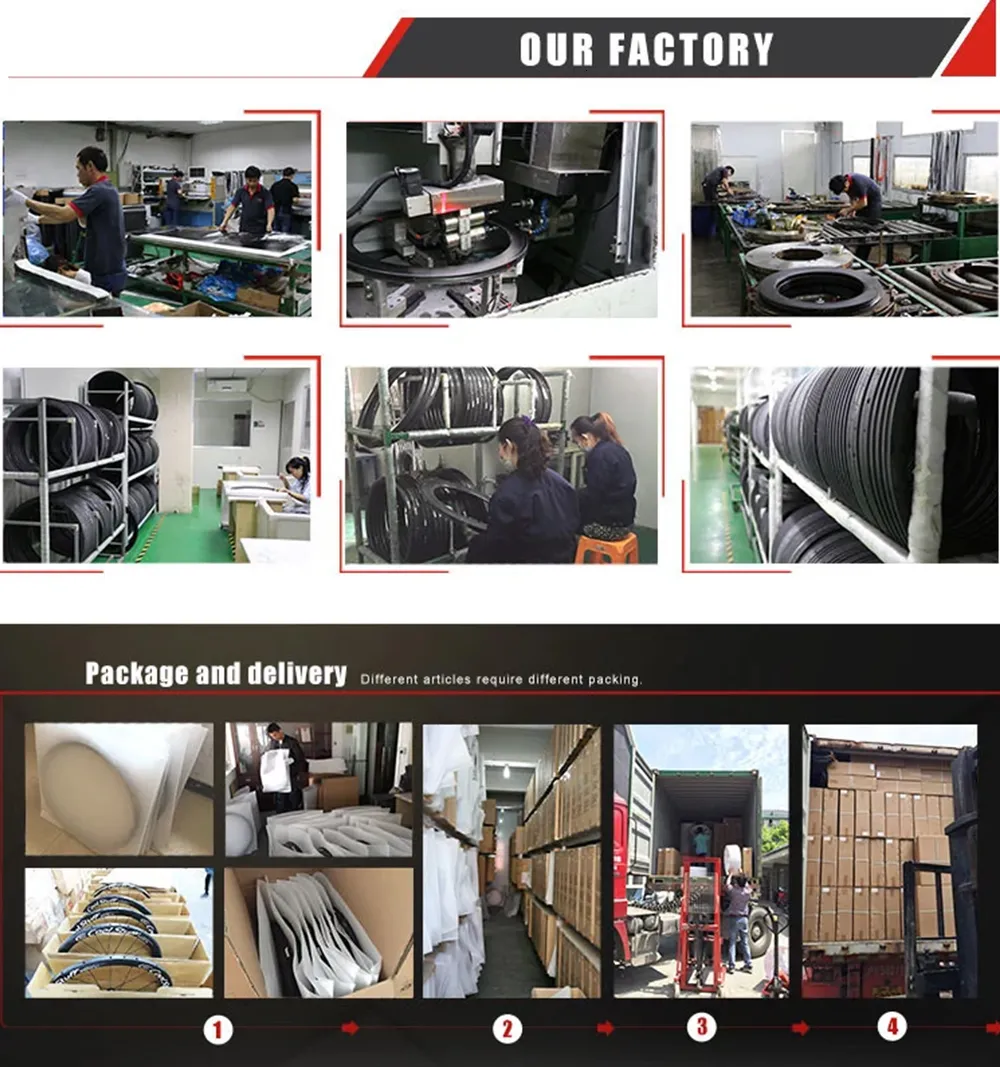 Bike Wheels Carbon Road RIM 700C Wheel ERD 511MM Depth 65mm For Disc V Brake Rim Clincher 1832