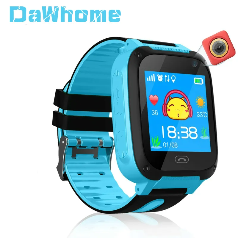 Children's watches Children Smart Watch GPS Tracker Micro SIM Card Call Child Camera Antilost Position Alarm for Baby Girl Boy Gift 230612