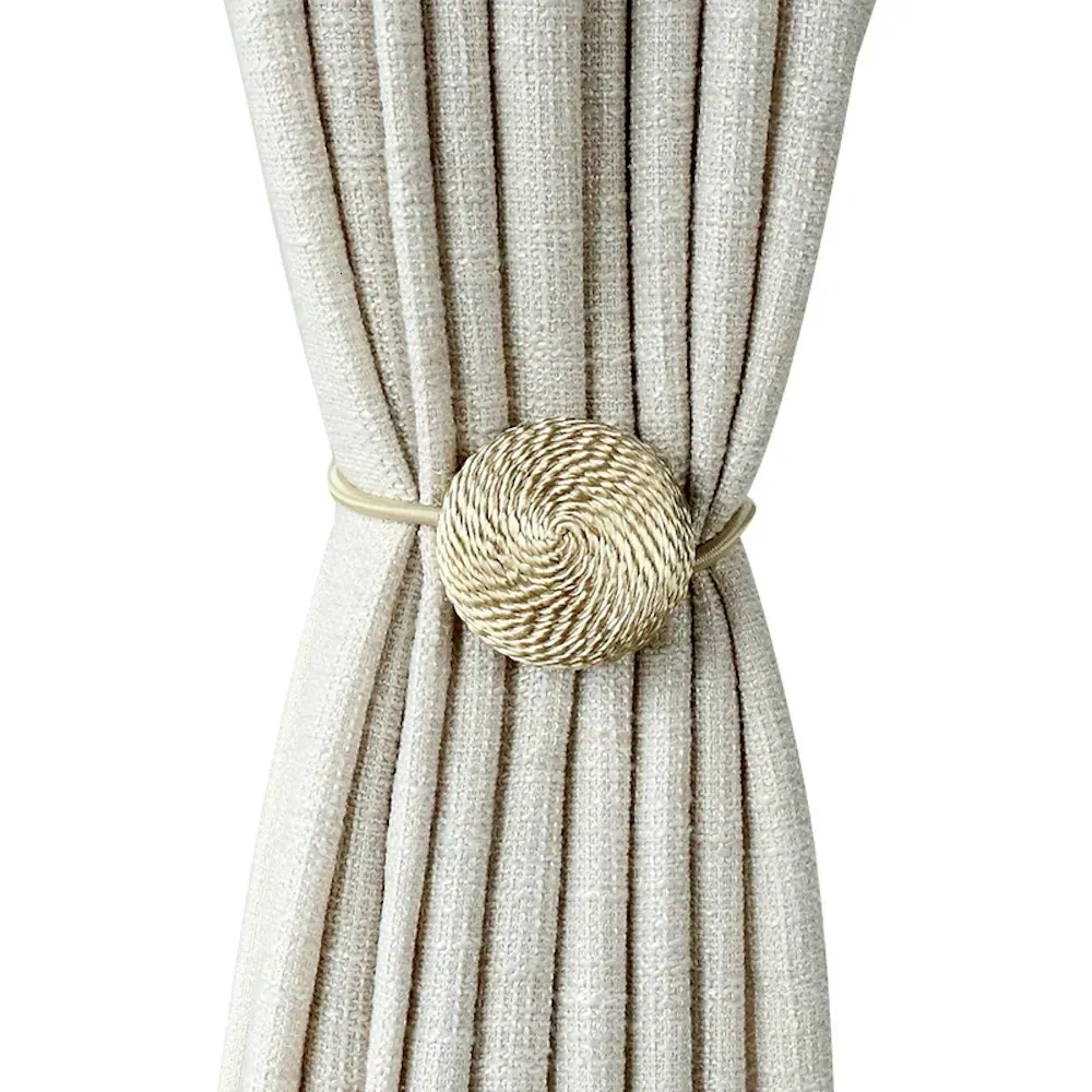 Занавеска полюса магнит Modern Simple Style Clip на Tudne Drape галстуки спинки плетения веревки для держателя окна 230613
