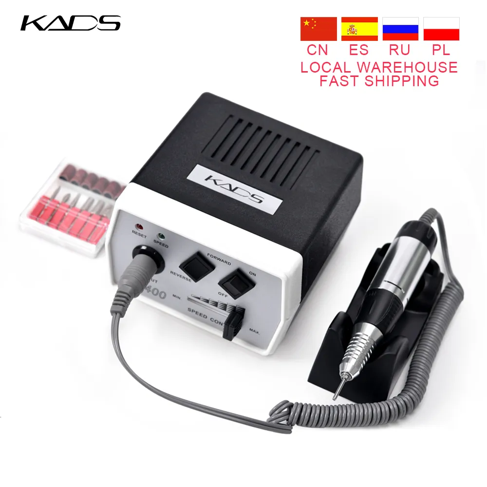 Nail Art Kit Drill Machine File Electric 35W 30000RPM Lucidatrice Manicure Frese US EU Plug 230613