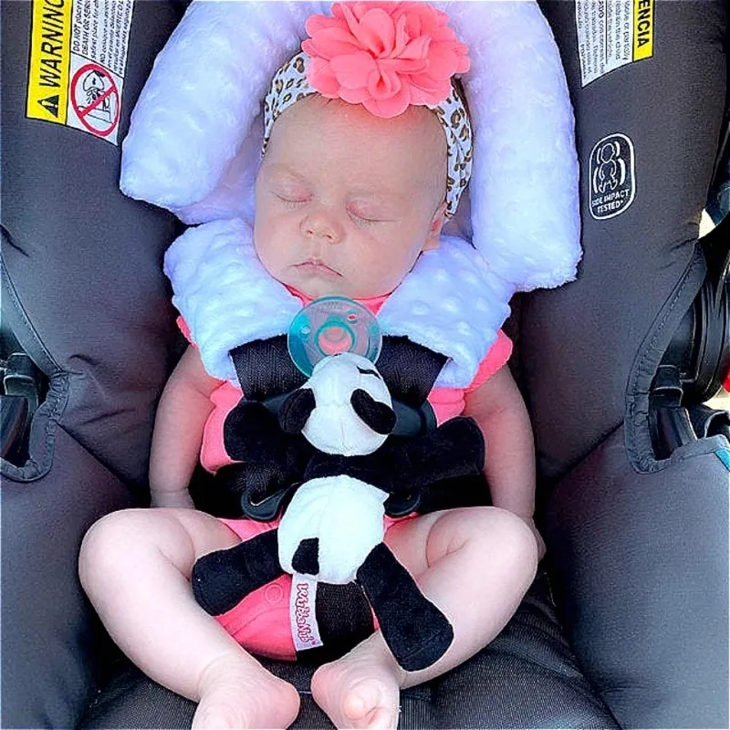 Gorros Gorros Almohada De Soporte Para La Cabeza De Seguridad Para El Automovil Para Bebes Con Fundas Para Correas Del Cinturon De Seguridad A Juego Reposacabezas Del Asiento Del Automovil 230613 De