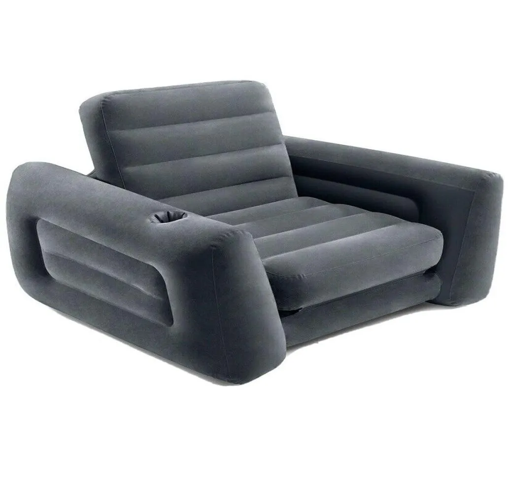 Intex PullOut Chair Inflatable Sofa Dorm Chair Twin Bed Sleeper