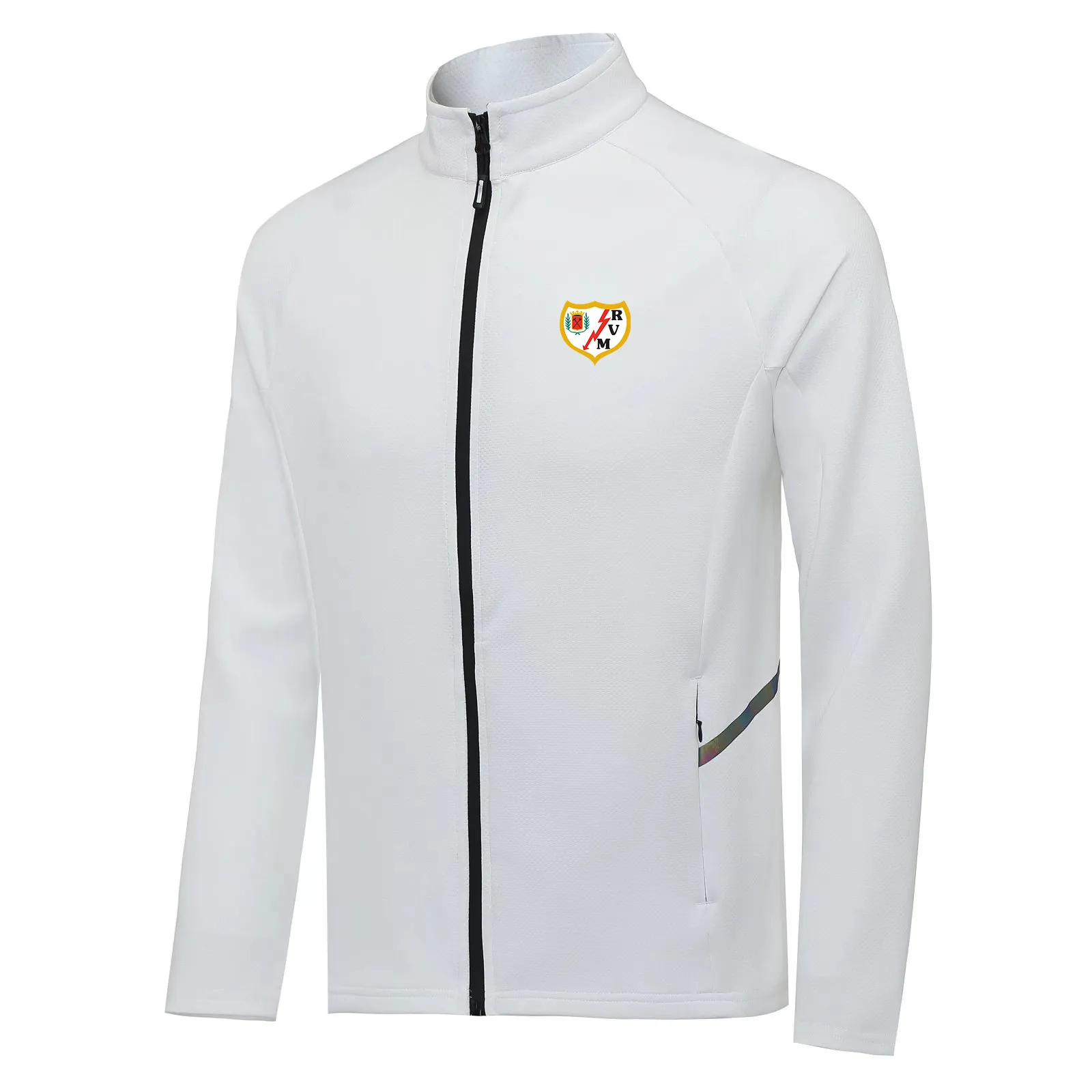 Rayo Vallecano Cappotto sportivo per il tempo libero da uomo Cappotto caldo autunnale Camicia sportiva da jogging all'aperto Giacca sportiva per il tempo libero