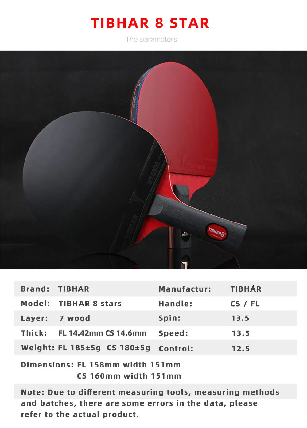 Tibhar Table Tennis Rackets DHgate.com:TIBHAR Table Tennis Racket Pimples-in Ping Pong Rackets High ...