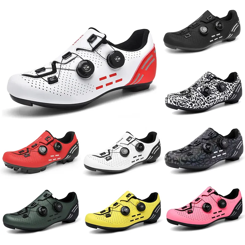 2023 scarpe da ciclismo da montagna da uomo Nero Rosso Verde scuro Grigio Giallo Rosa scarpe da ginnastica da uomo per sport all'aria aperta