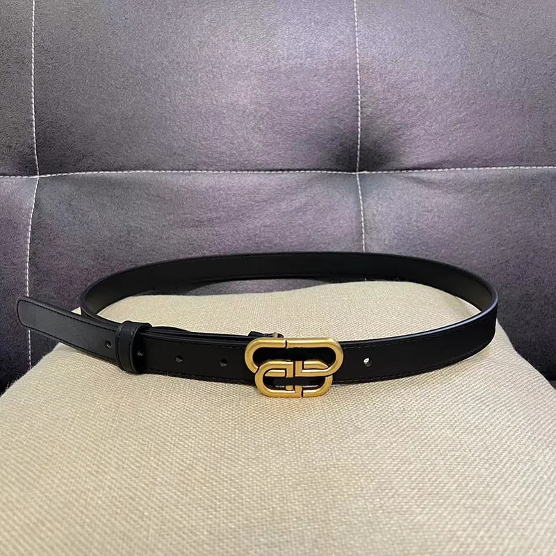 Designer belt luxury belt woman for Men classic Retro smooth buckle belt Gold Silve buckle casual Black width 2.3cm 2.8cm 3.8cm size 90-125cm wholesale