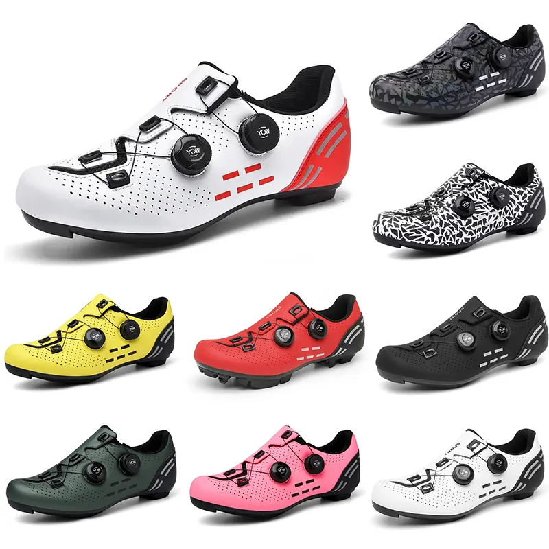 2023 sapatos de bloqueio de ciclismo masculino preto vermelho branco verde amarelo rosa tênis masculino para esportes ao ar livre cor 9