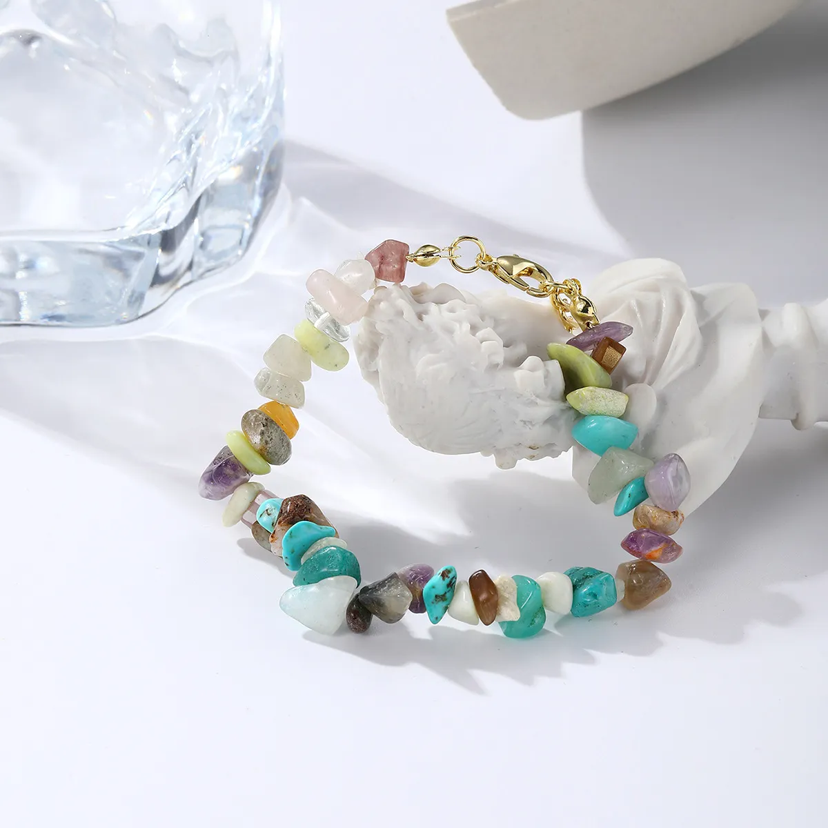 DHgate.com:Bohemian Natural Stone Beaded Bracelets for Women