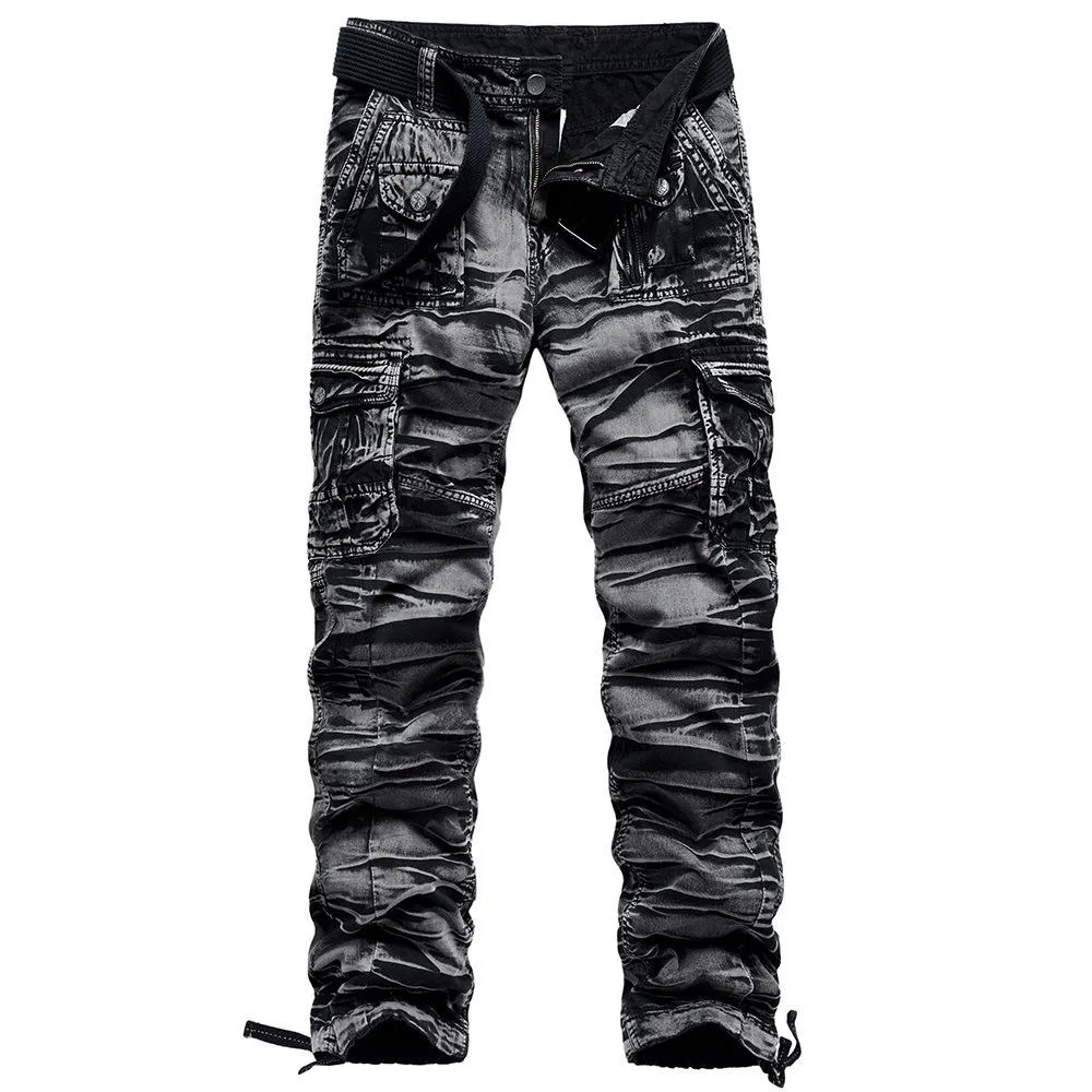 Pantaloni Pantaloni cargo da uomo di alta qualità Pantaloni da jogging moda casual Pantaloni militari tattici verde militare Pantaloni sportivi mimetici Plus Size 40