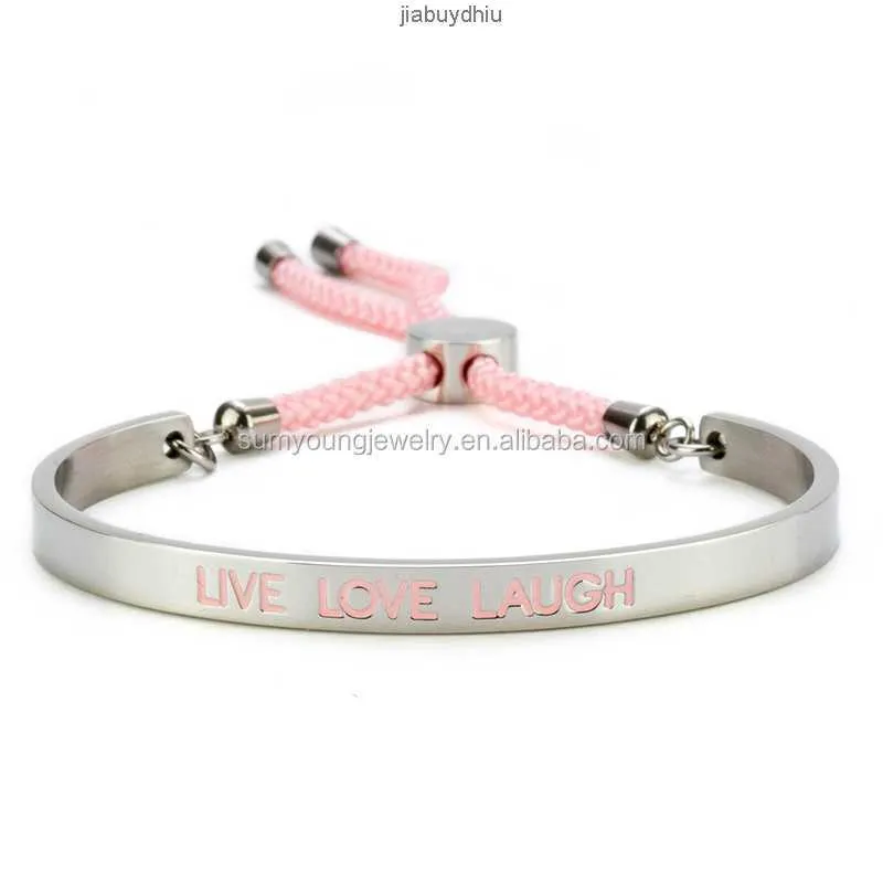 Mode Dames Inspirerende Sieraden Roestvrij Staal Custom Manchet Bangle Gepersonaliseerde Gift Gegraveerde Moments Armband