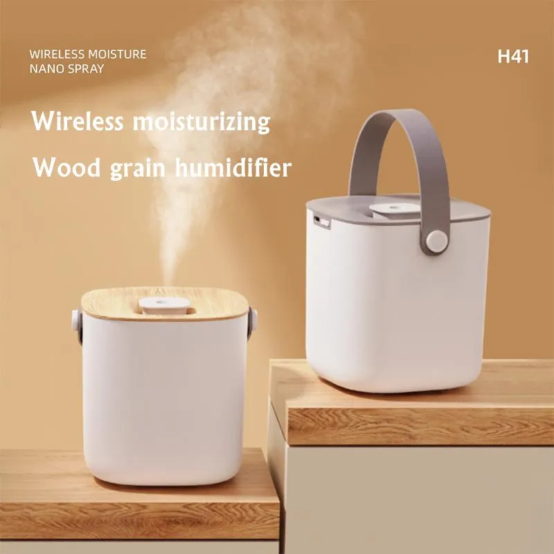 Purifiers 600ml Handheld Wireless Air Humidifier Purifier USB Portable Aromatherapy Diffuser Rechargeable Battery Ultrasonic Humidificador