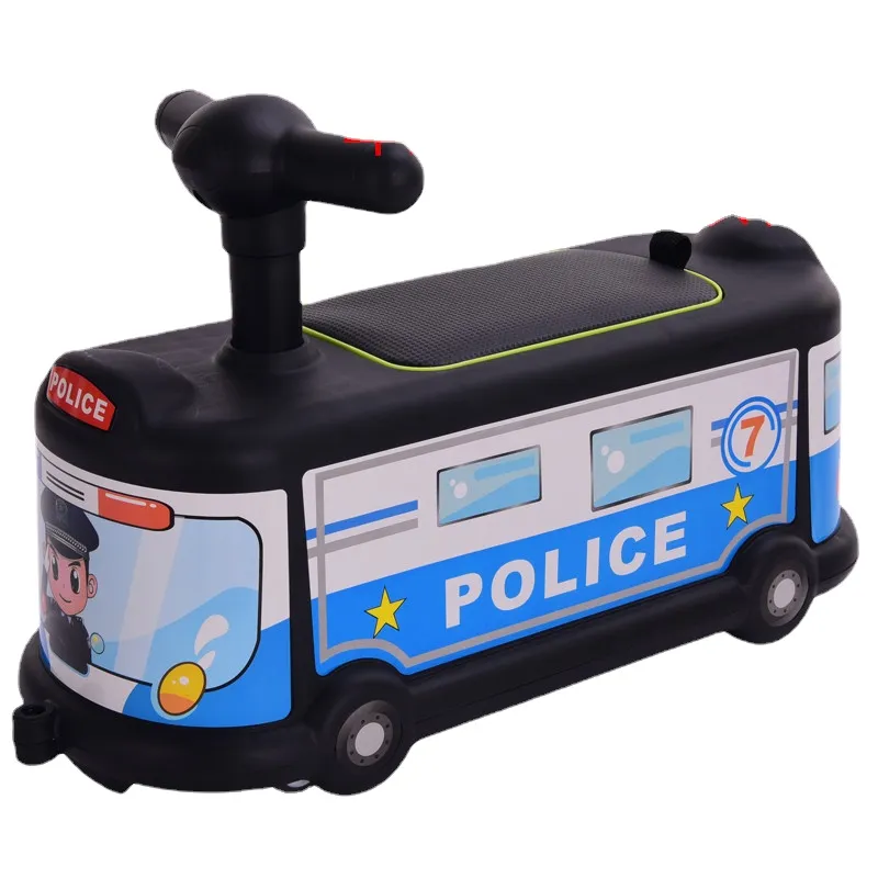 Bus Cartoon Children Twist The Car 1-3 Years Old Baby Skating Car All Direction Silent Wheel Skating Scooter Ride on Toys