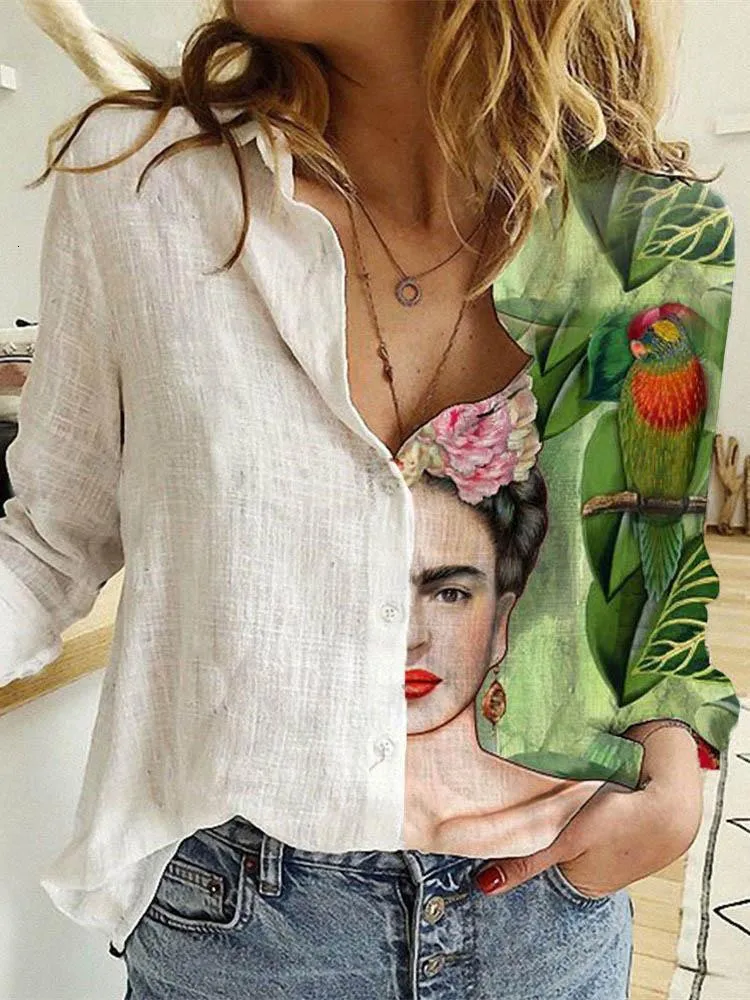 Blusas De Mujer Camisas Ocio Blanco Camisas Amarillas Boton De Solapa Cardigan Top Lady Camisa De Manga Larga Suelta Blusas De Mujer Tunica Informal Blusas 230613 De 8 17 DHgate