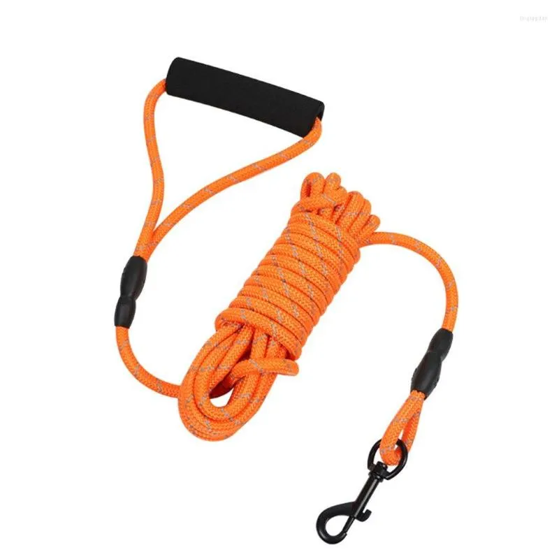 Dog Collars Luminous Type Floatable Nylon Pet Leash Metal Hook With Padded Handle Sealed Bag Training Belt Supply Fast Delivery