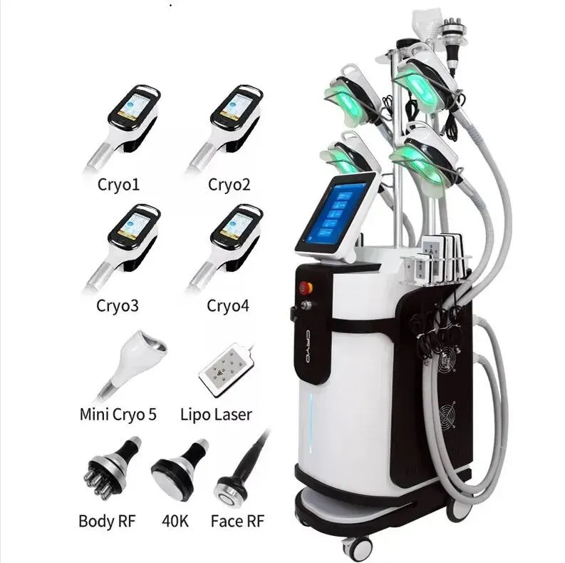 Utilisation clinique minceur 360 Criolipolisis Body Shaping Fat réduire Cryothérapie Minceur Machine ultrasonique vide lipo perte de poids laser graisse congélation machine de beauté