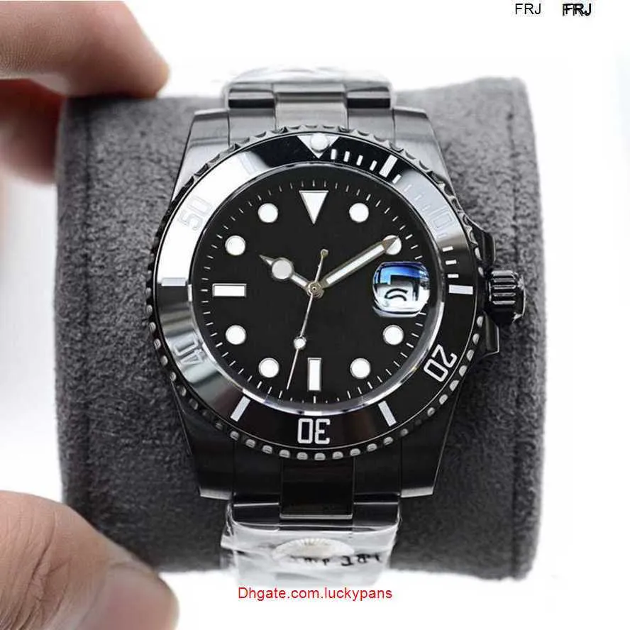R OLAX Watch Mens Luxury Automatic Wristwatch Machine 42mm Ceramic Black Dial 316 Fine Steel Strap Foldi FRJ H2RC