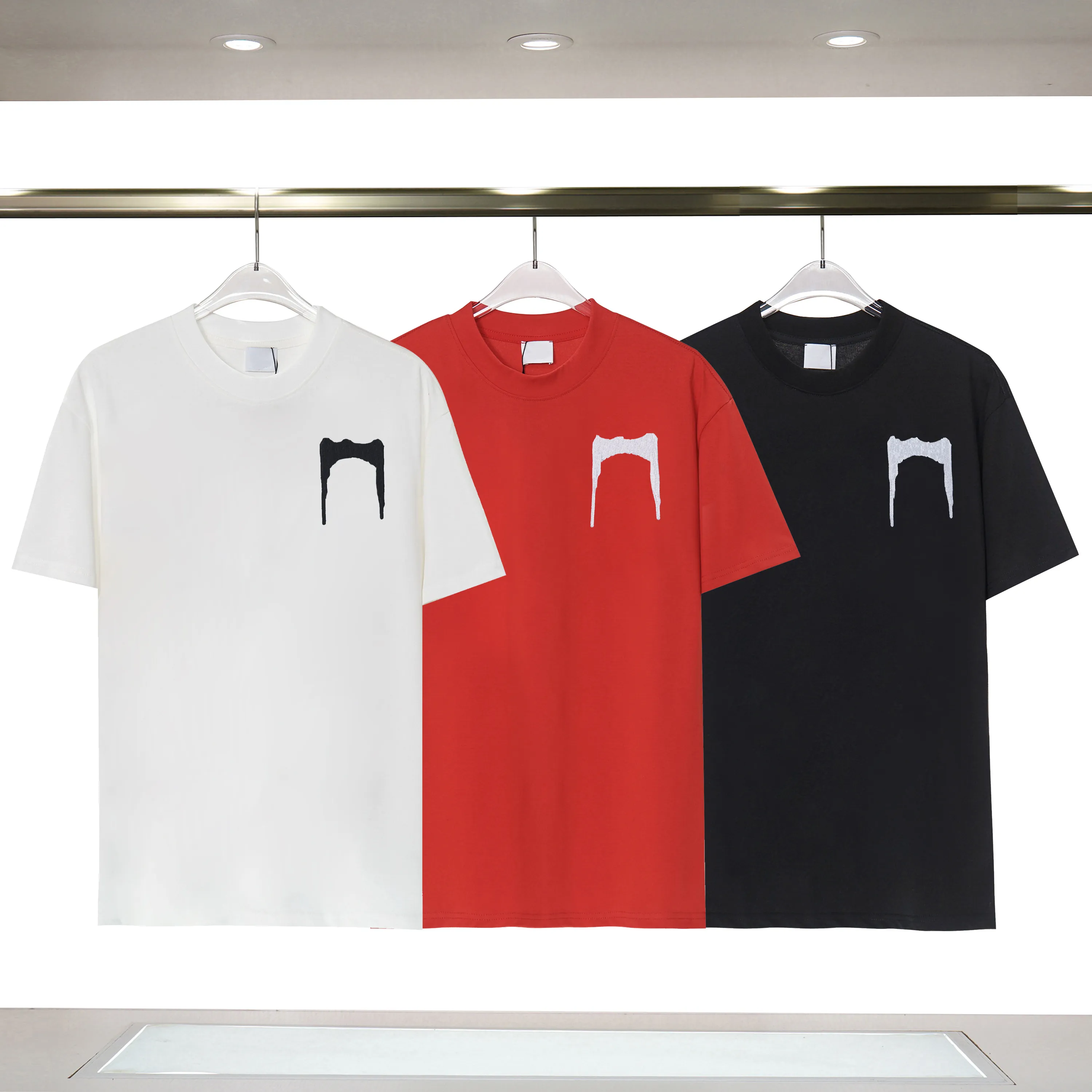 Haute qualité vêtements d'été soie hommes décontracté Hip Hop coupe irrégulière fermeture éclair à manches courtes T-shirts noir hauts blancs tee342N