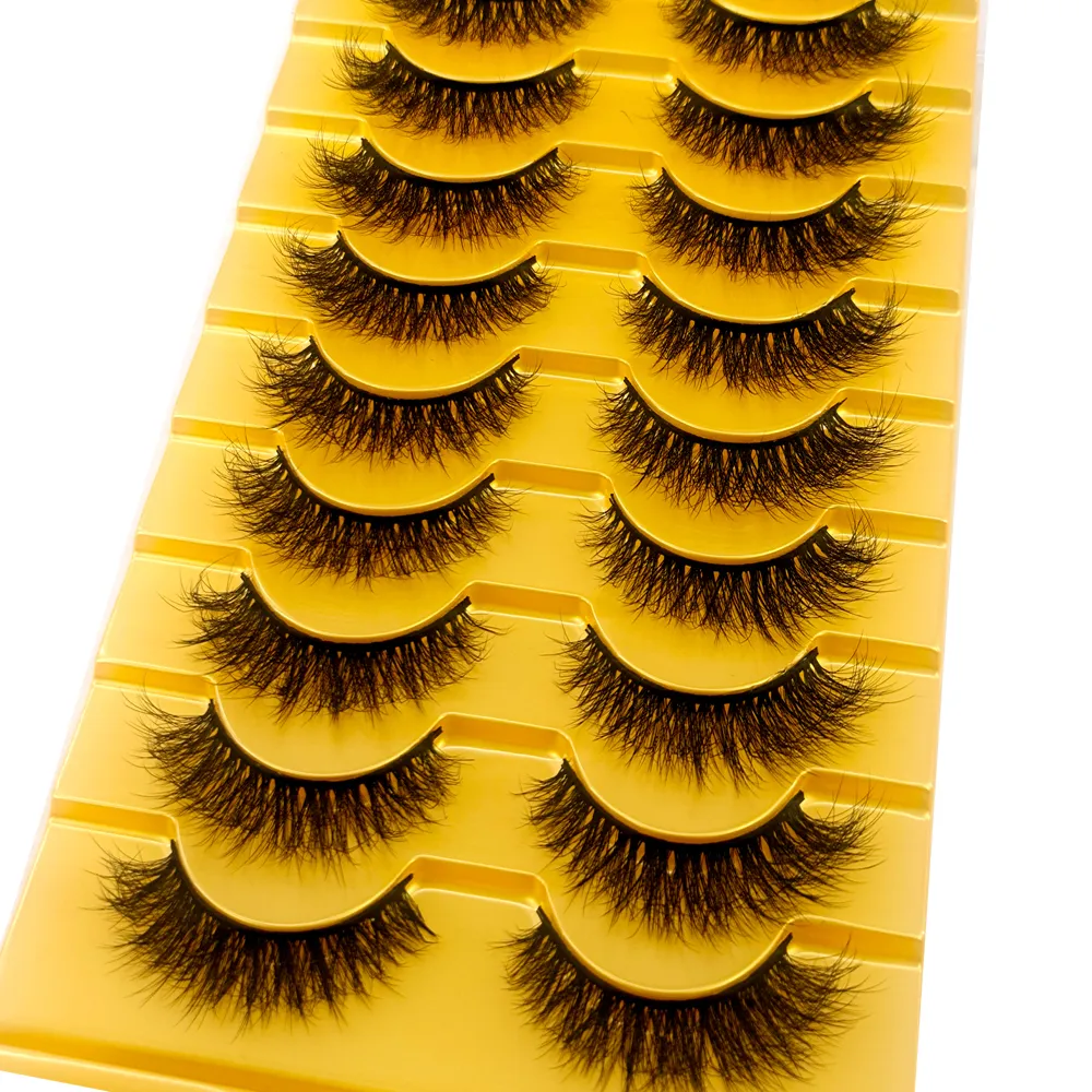 Makeup Tools Full 500 Pairs 3D Faux Mink False Eyelashes Natural Long Fluffy Eye Lashes Wispy Beauty Extension Short Fake Eyelashe 230612