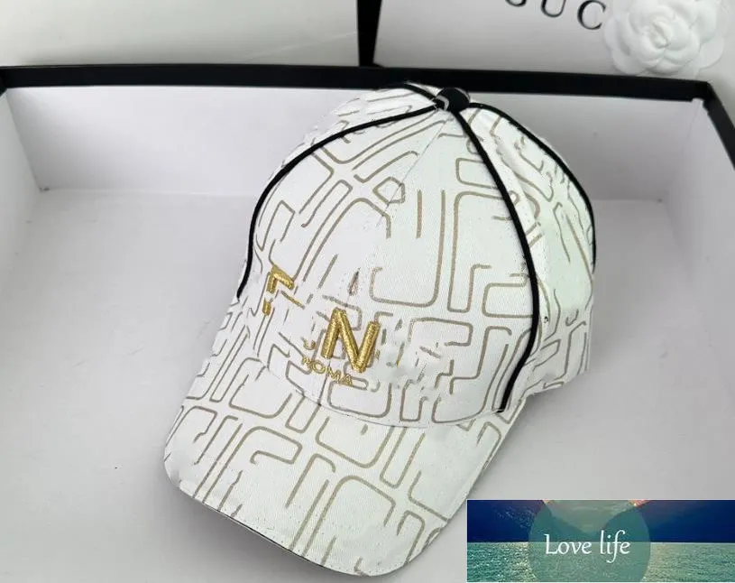 Classic Casual fashion brand baseball cap male summer light luxury letter visor short eaves dome embroidered caps wholesale