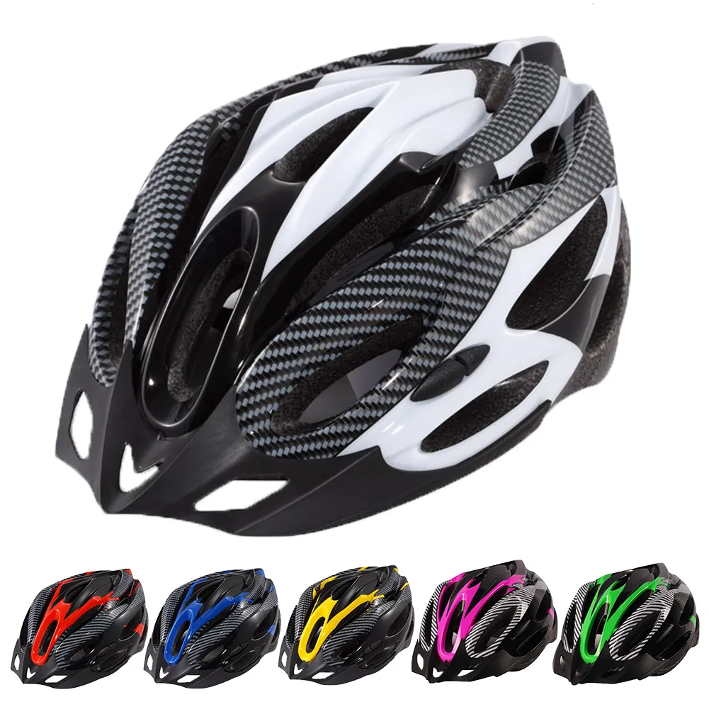 Caschi da ciclismo Casco da bicicletta per adulti Moto MTB Tappo di sicurezza per bici da strada Universale Ultralight Ventilato da equitazione per uomo Donna 230613