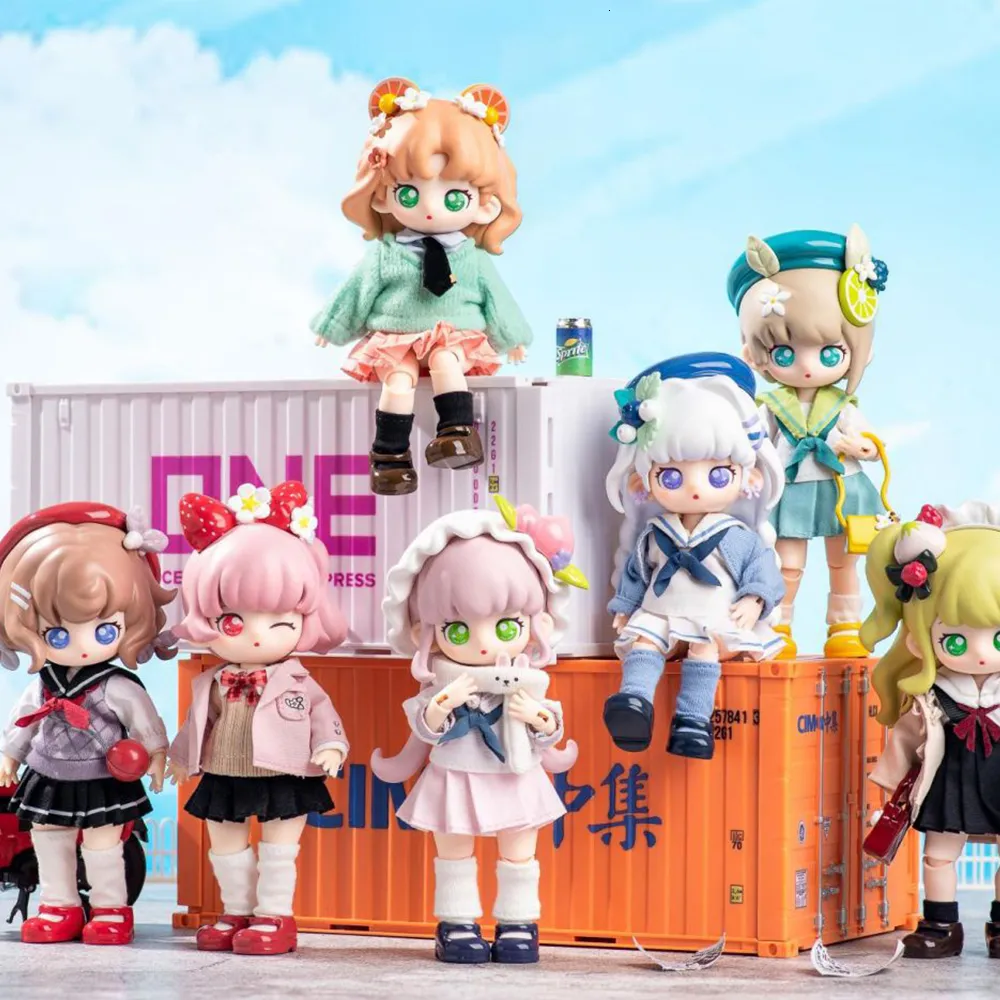 Dolls Cute Anime Figure Teennar School Sweetheart Jk Series Ob11 1 12 Bjd Movable Surprise Gift Toys For Girls 230613