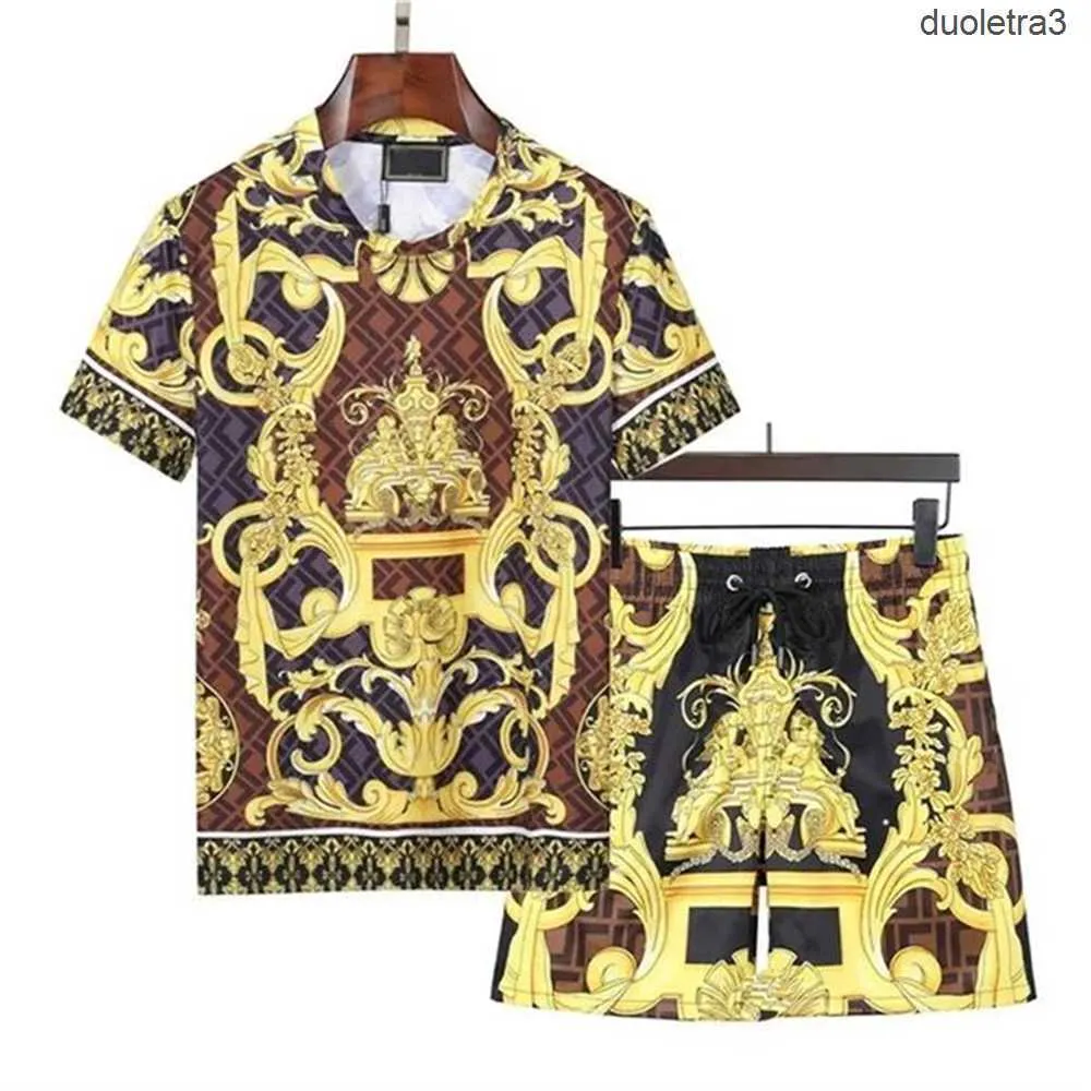 2023 Agasalhos masculinos agasalhos esportivos camiseta nova flor tigre impressão camisa casual manga curta moda verão terno SZW6 MJDC